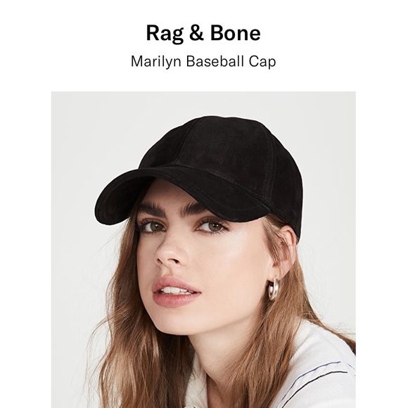 rag and bone suede baseball cap